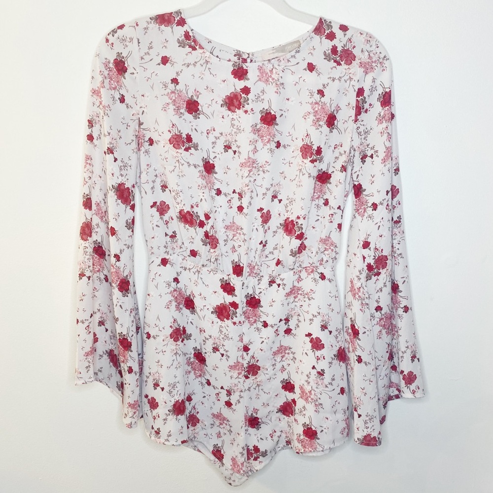 Forever 21 Floral Open Back Romper